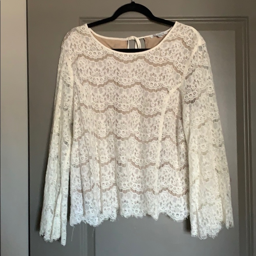 White lace blouse